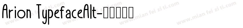 Arion TypefaceAIt字体转换
